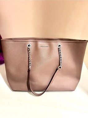 Michael Kors Elephant Grey Saffiano Leather Tote / Work Bag